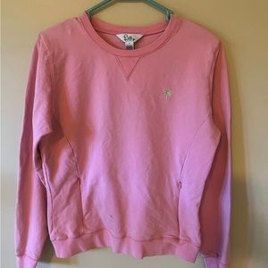 Lilly Pulitzer pink pullover top S
Zip pockets on each side